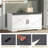 Shoe Storage Bench, Farmhouse Entryway Bench, 2-tier Shoe Bench With Padded Seat Cushion