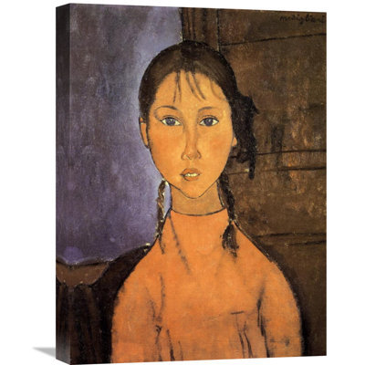 " Girl With Braids " by Amedeo Modigliani