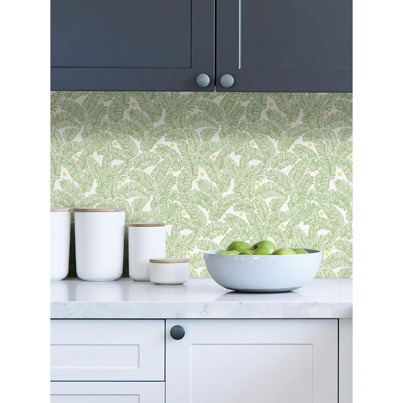 Rouleau de papier peint adhésif L 18 pi x l 20,5 po Silber, Vert