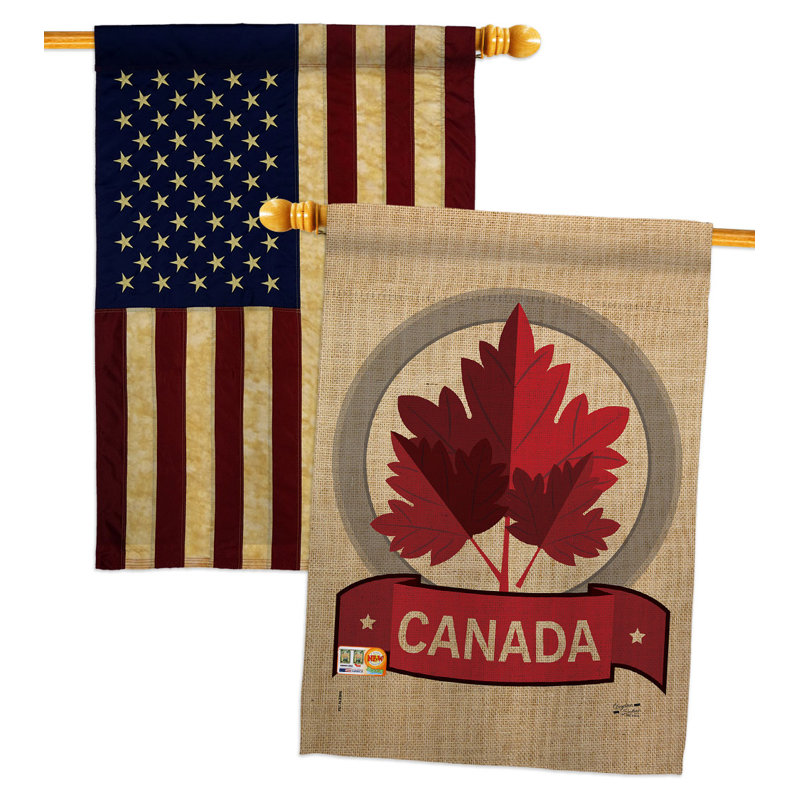 Drapeau de maison à 2 côtés en polyester / mélange de polyester 40 po x 28 po