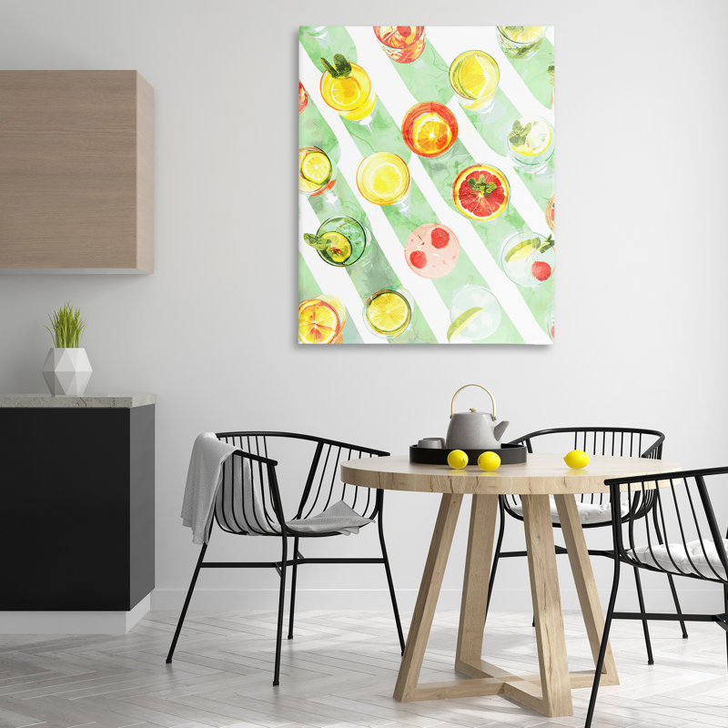 Art mural sur toile, "Divers cocktails" par Daphne Polselli bp-905_CN, H 48 po x l 36 po