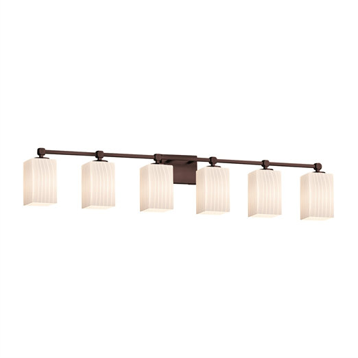 Éclairage pour meuble-lavabo 6 lumières Casson, Noir mat