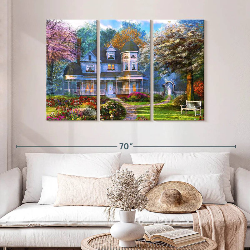 Lilie Victorian Home, H 32 po x l 50 po