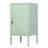 Metal Locker End Table Multi Storage Cabinet with 2 Adjustable Shelf-1729795562