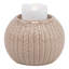 Porte-bougie de Noël en céramique tricoté-240976635-240976634