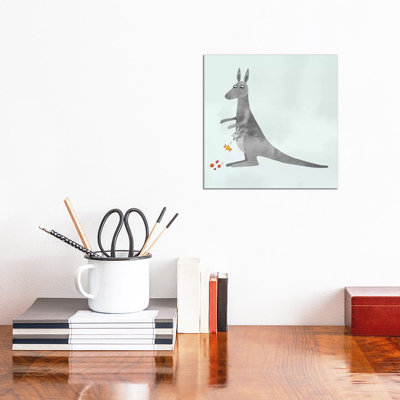 Kangaroo 1 Piece Wall Art on Canvas
