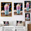 Rose, gros plan, Milkshake Indulgence I - nourriture et boissons, art mural-749758590
