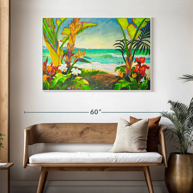 Time To Chill At The Tamsin, 46" X 31", Floating Frame White