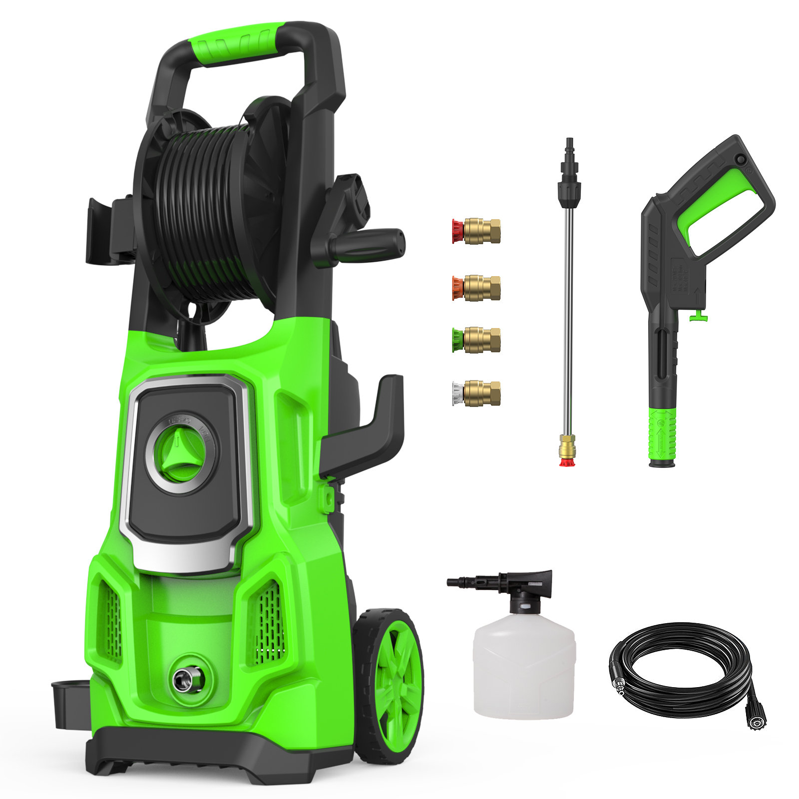 Taotronics Electric Pressure Washer, 2.6 Gpm Power Washer Machine With ...