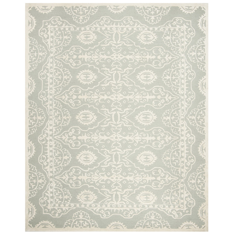 Cruz Hand Tufted Wool Oriental Rug, Rectangle 6' x 9'