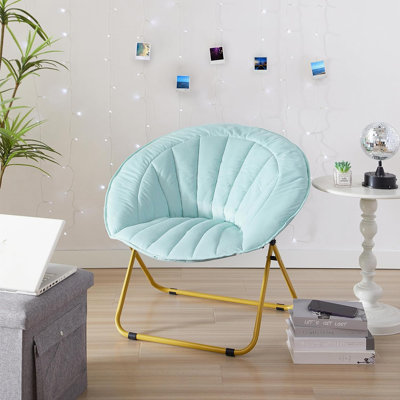 Fauteuil papasan en velours de 30 po de large Larkin