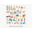 Beach Wall Decals, Set of 37 Peel and Stick Nursery Wall Stickers, Satin Finish Removable Kids Room Wall Art, 20"W x 20"H (50 x 50 cm)-1417720074