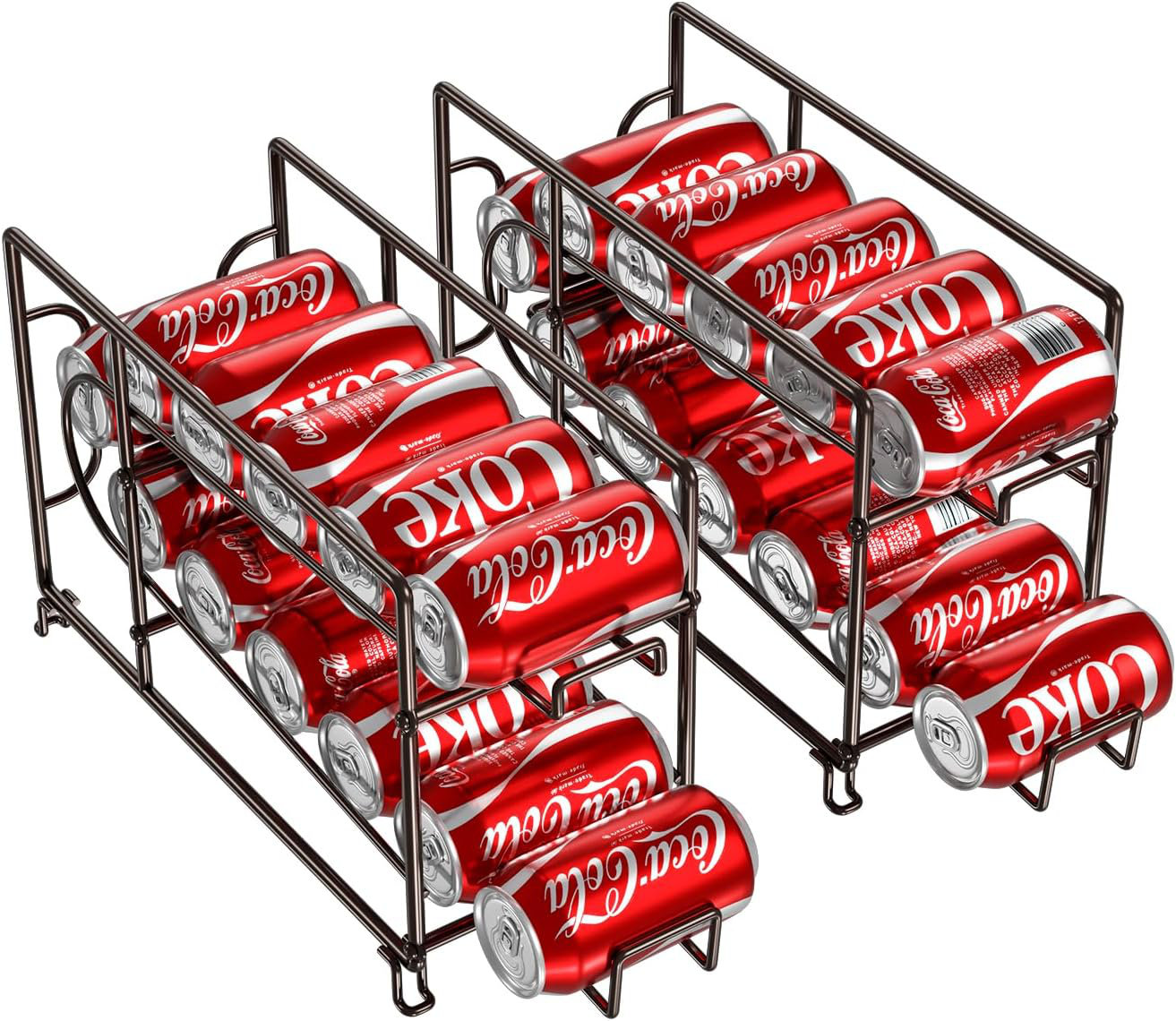 Mint Pantry® 2 Pack Stackable Beverage Soda Can Dispenser Organizer