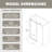 Frameless Shower Door, 56-60" W x 74" H Sliding Shower Door with 5/16" (8mm) Clear SGCC Tempered Glass, Soft Close, Full Stainless Steel, Matte Black Finish-123477457