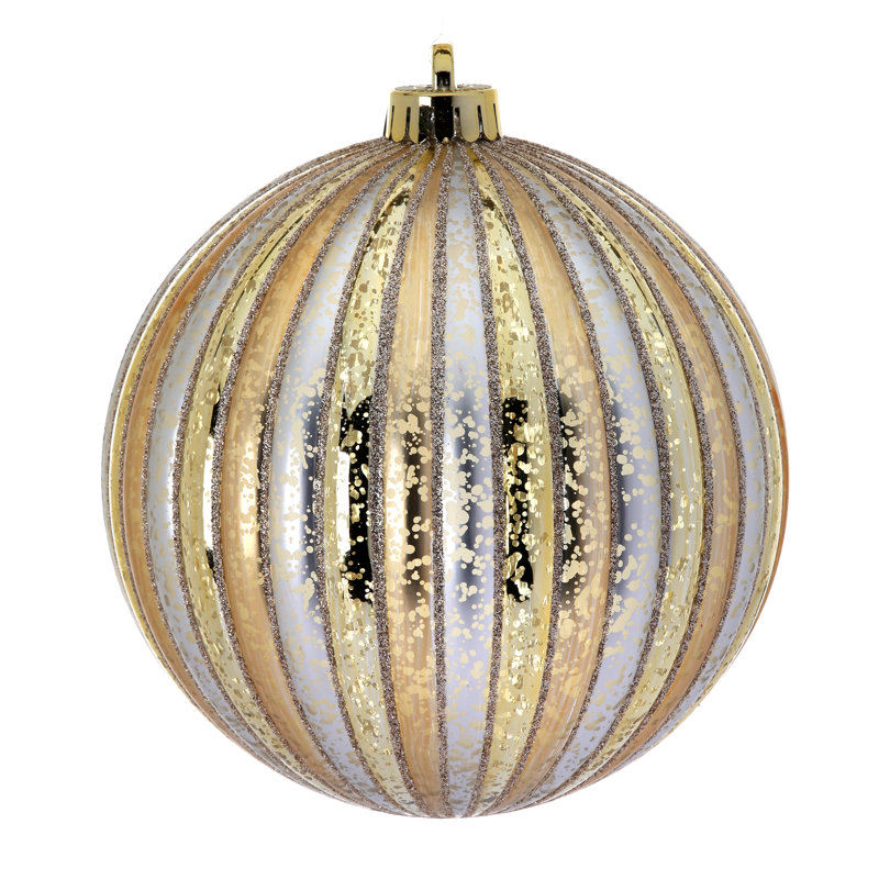 Ornement boule 150 mm Vp, Or/argent