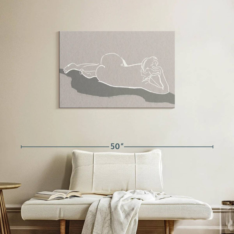 Leisha Lying On Her Side, 24" H x 36" W