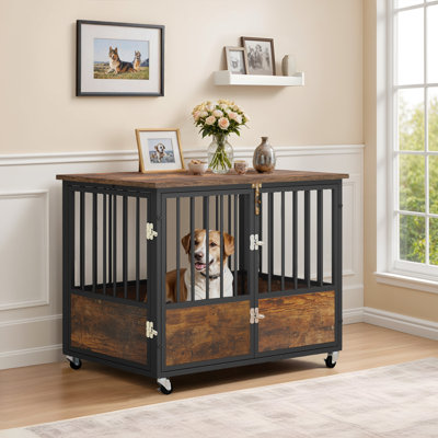 Mobilier de caisse polyvalente en bois pour chien