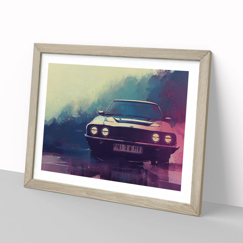 Concept Car Vol.5 - Framed Print, 34cm H x 46cm W x 2cm D, Oak