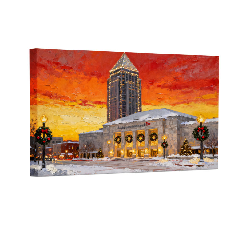 Ensemble de 3 impressions sur toile, décorations de Noël, H 12 po x l 18 po