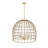 Robbie 4-light 19.69 inch Oversize Rattan Boho Dimmable Adjustable Pendant Light Chandelier
