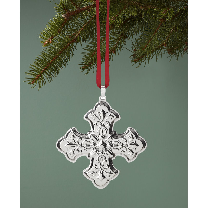 2025 Annual Christmas Cross Sterling Ornament