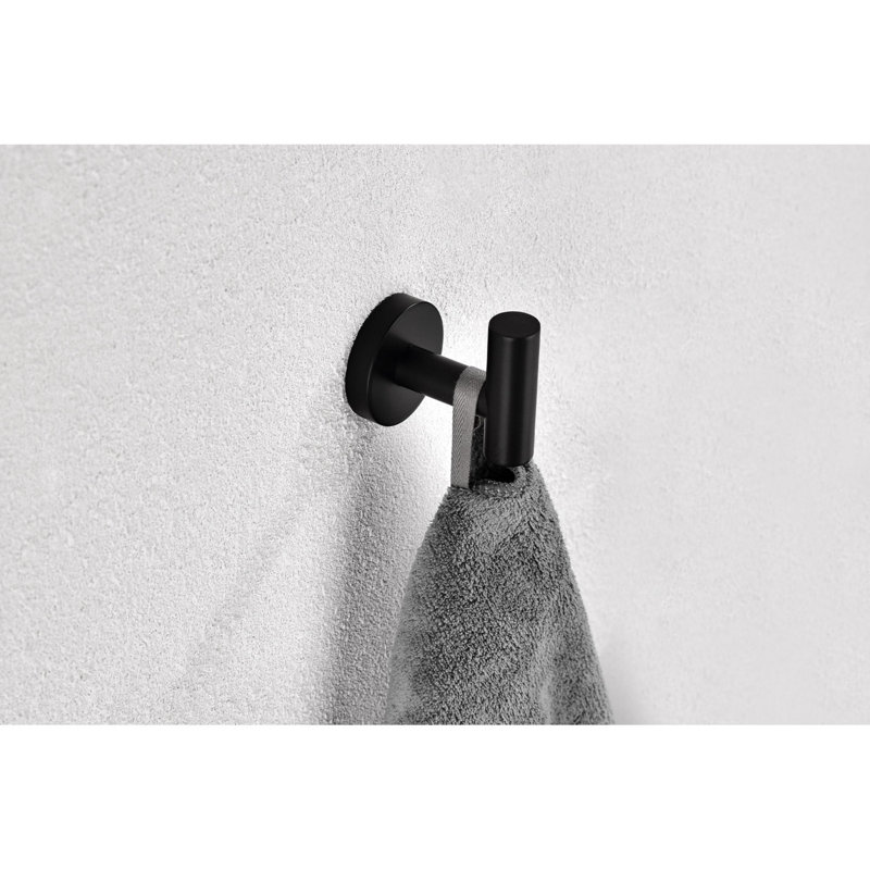 3 - Piece Bathroom Hardware Set, Matte Black