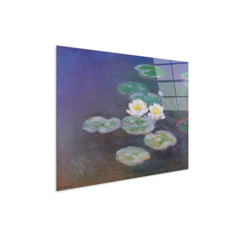 Ninfee 1914-1917 By Art Studio 58×78 Cm CrystalArt Acrylic Material Glass Effect, Frameless Panel, Lightweight Ready To Hang by Art Studio - No Frame Print on Plastic / Acrylic