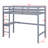 High Loft Bed, Wood Loft Bed With Safety Guardrail, Built-In Desk, Ladder-636454898
