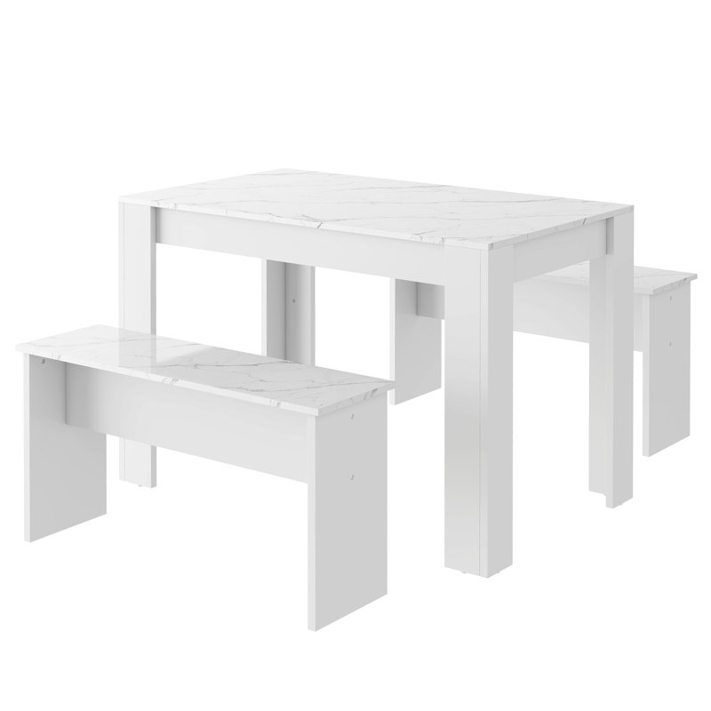 Liese 4 - Person Dining Set, White