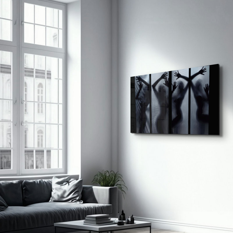 Élégante peinture murale en verre trempé de 13,8 po x 21,7 po | 100% verre trempé, épaisseur: 0,16 pouce | Imprimé UV pour des couleurs éclatantes | Parfait pour la décoration intérieure, le salon et les espaces de bureau