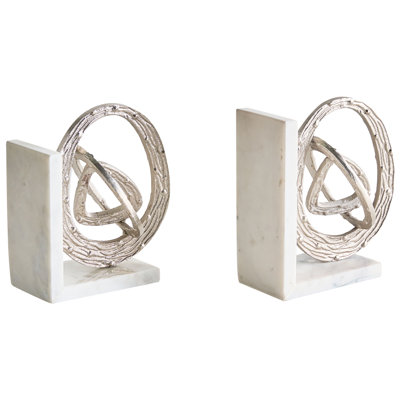 Marble Concrete Agate Non-Skid Bookends Bookend