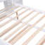 Lit plateforme double avec rangement