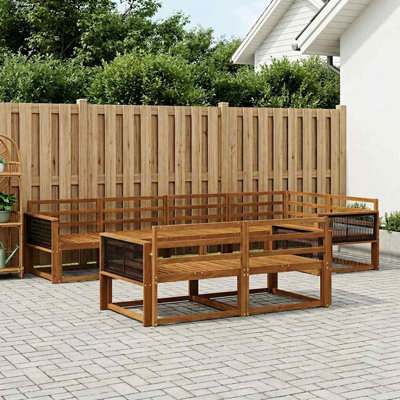 327 cm W Patio Corner Sofa