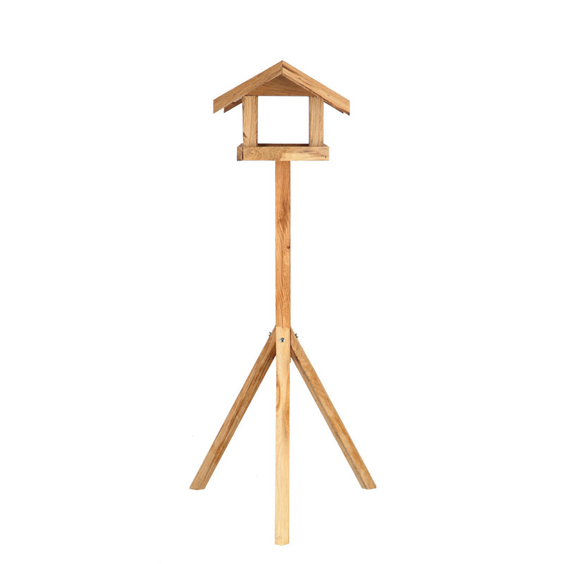 Rectangular Oak Bird Table
