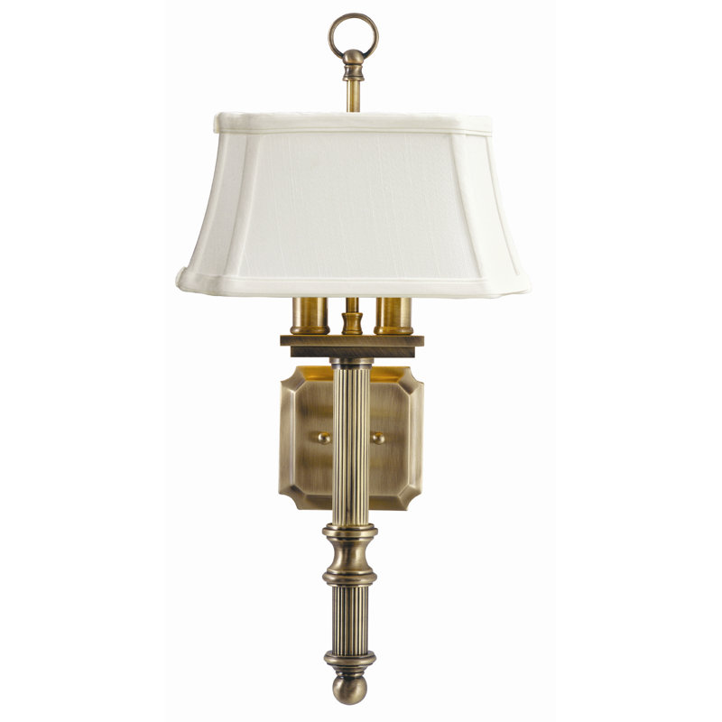 2 - Light Wallchiere, Antique Brass