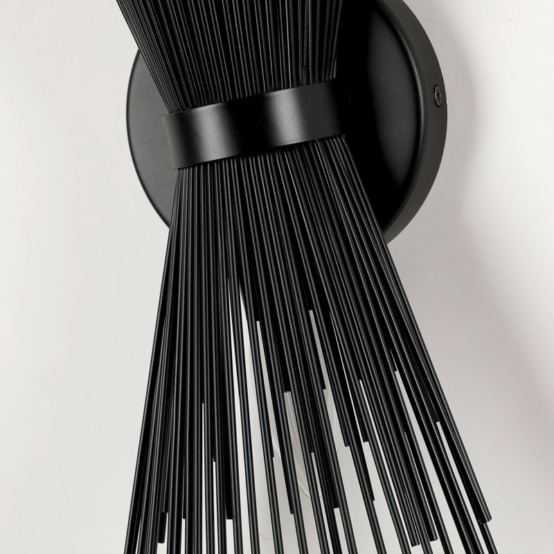 Annalina Duo Wall Scones Light Metal Spike Wall Sconce Black Color