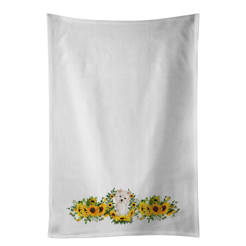 Cotton Floral Tea Towel Kitchen Towel