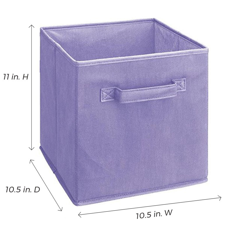 Tiroir en tissu Cubeicals, Mauve clair, Ensemble de 2
