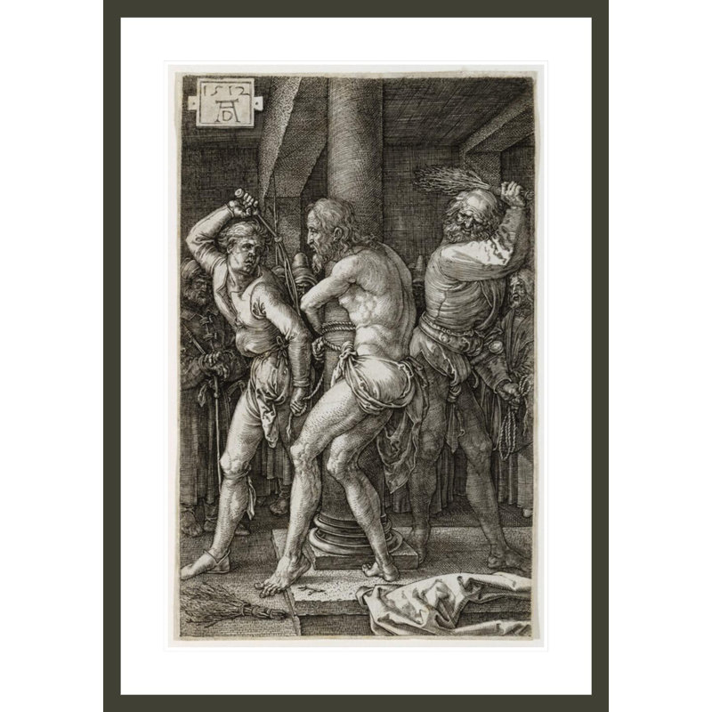 «The Flagellation» par Albrecht Dürer, impression giclée sur cadre, H 41,5 po x l 29,49 po
