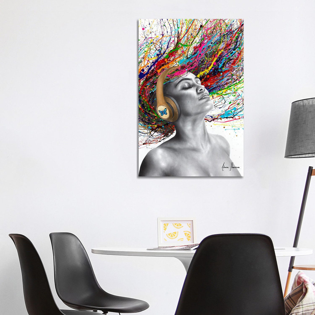 Butterfly Beats von Ashvin Harrison - Galerie-verpackte Leinwand Giclée