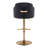 Dahlia Contemporary Adjustable Barstool In Metal With Metal Accent And Round Metal Footrest By Lumisource - Set Of 2-114850890-114850893