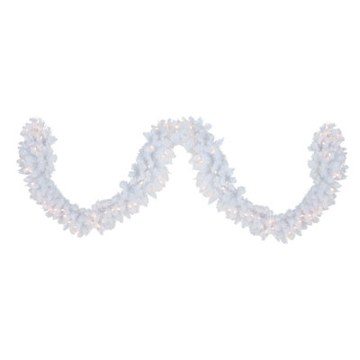 12'' in. Lighted Faux Garland