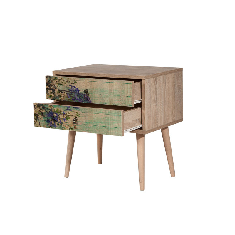 Madilyn 60cm W Manufactured Wood Bedside Table