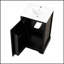 Élégant meuble-lavabo de 20 pouces avec lavabo, porte à fermeture douce, support de rangement et tablette réglable en noir-1709841120