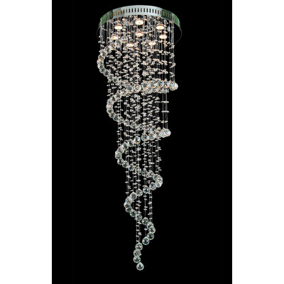 Carlyssia 8 - Light Dimmable Tiered Chandelier