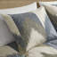 Édredon mini très grand / très grand - bleu marine, imprimé coton 200tc, 2 taies décoratives en coton, rembourrage,