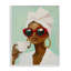 Coffee Lover in Red Sunglasses Framed Giclee, design by The Prints Vibe-130757387-130757391