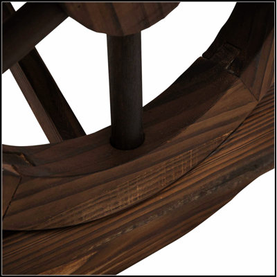 Banc de jardin extérieur en bois Outsunny