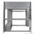 Wood Gaming Loft Bed with Desk, Multi-storage Shelves, LED and a Hanging Clothes Rack-1192254023