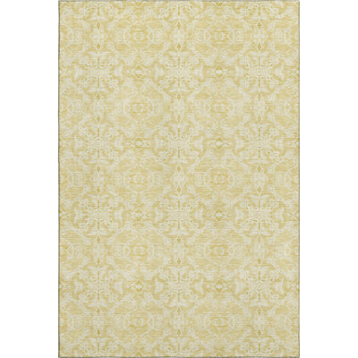 Premium Machine Washable Prisco Gold Rug
